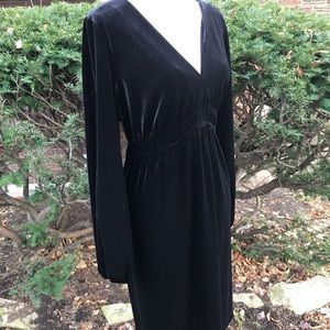 Black velvet cocktail dress Lane Bryant 18 / 20